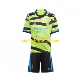 Arsenal Bambino Maglia Trasferta 2023/2024 Manica Corta (+ Pantaloncini)